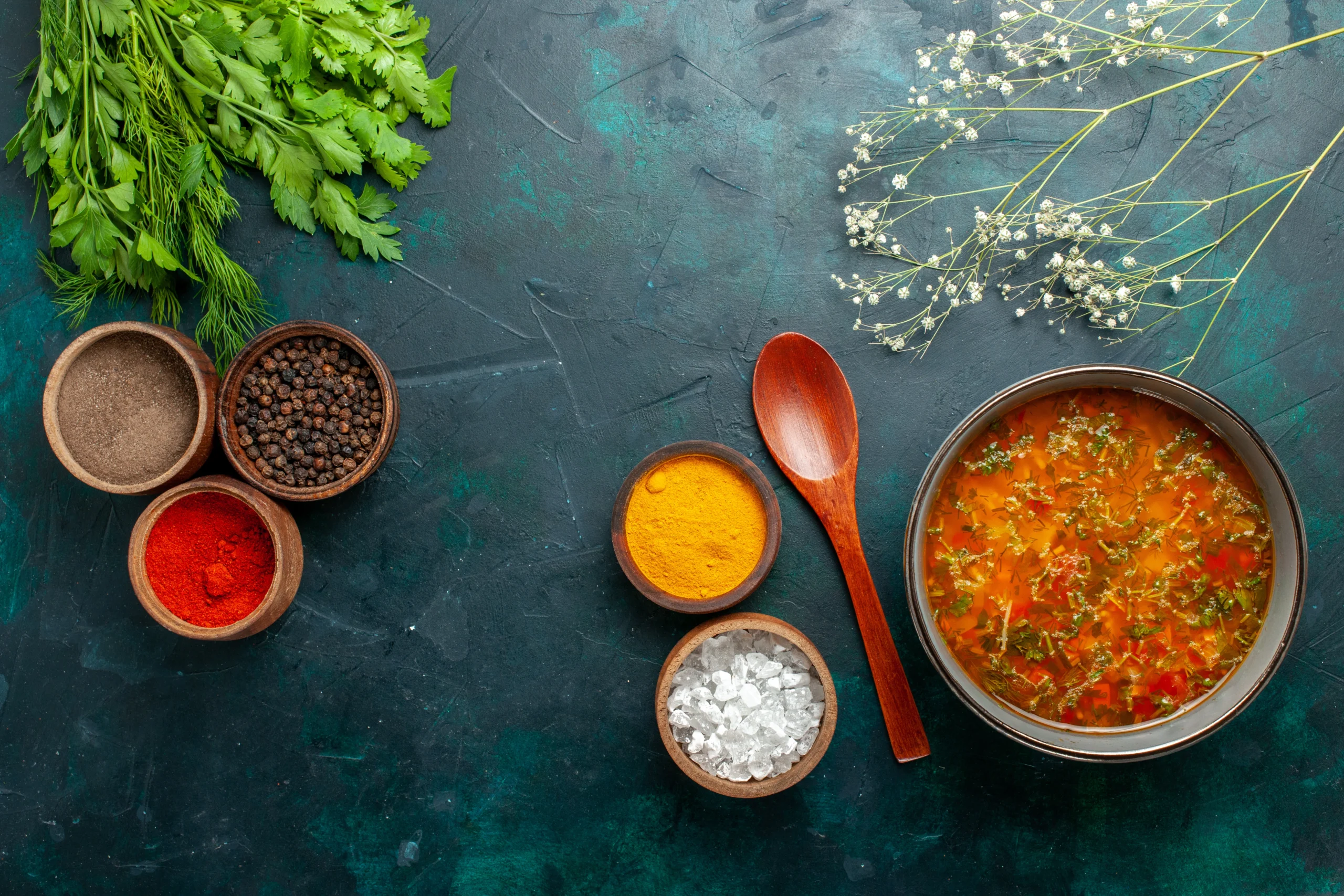 Healthy Soup Recipes with Mixed Herbs Seasoning